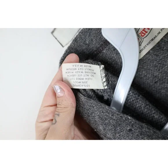 Vintage 50s 60s Rockabilly Mens Large Atomic Fleck Wool Knit Sweater Vest USA